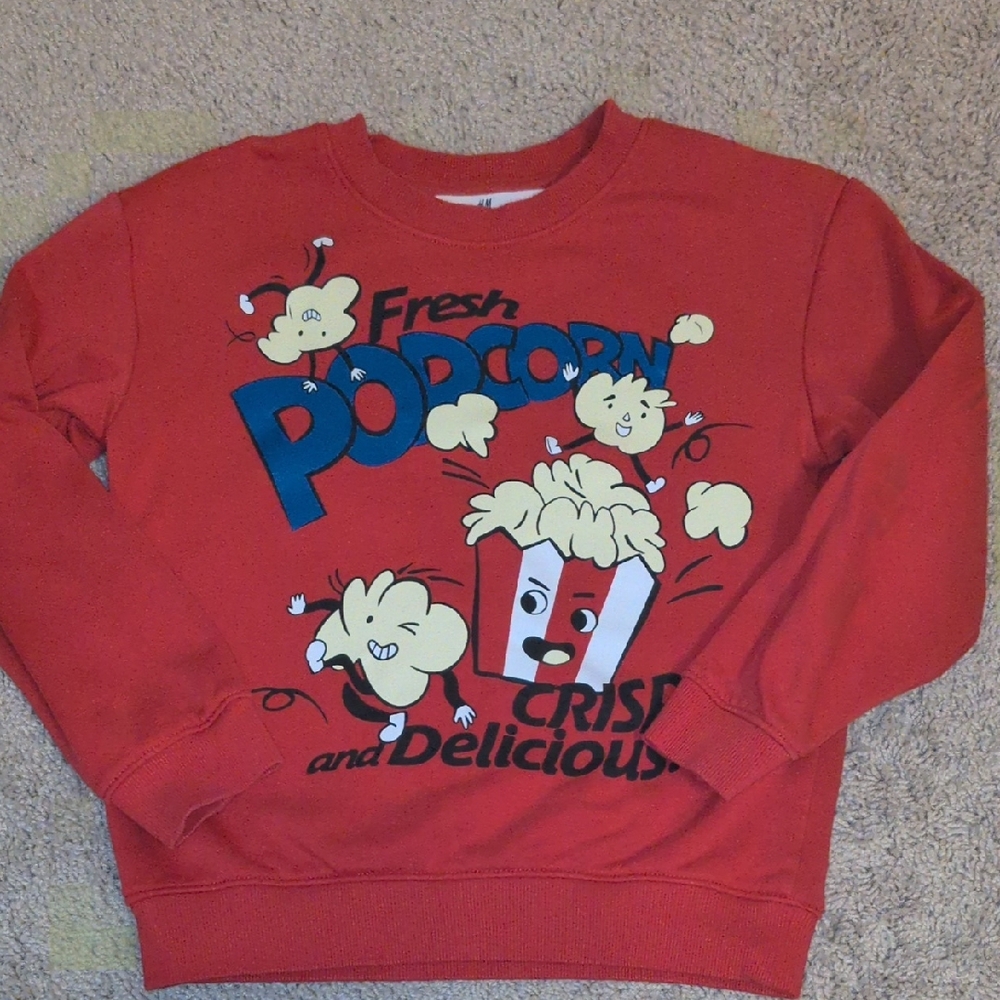 H&M Vibrant Red Sweatshirt